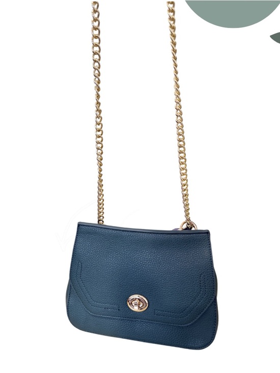 Jen & Co Vegan Leather Crossbody Bag Green Gold Chain NWT - Picture 5 of 11